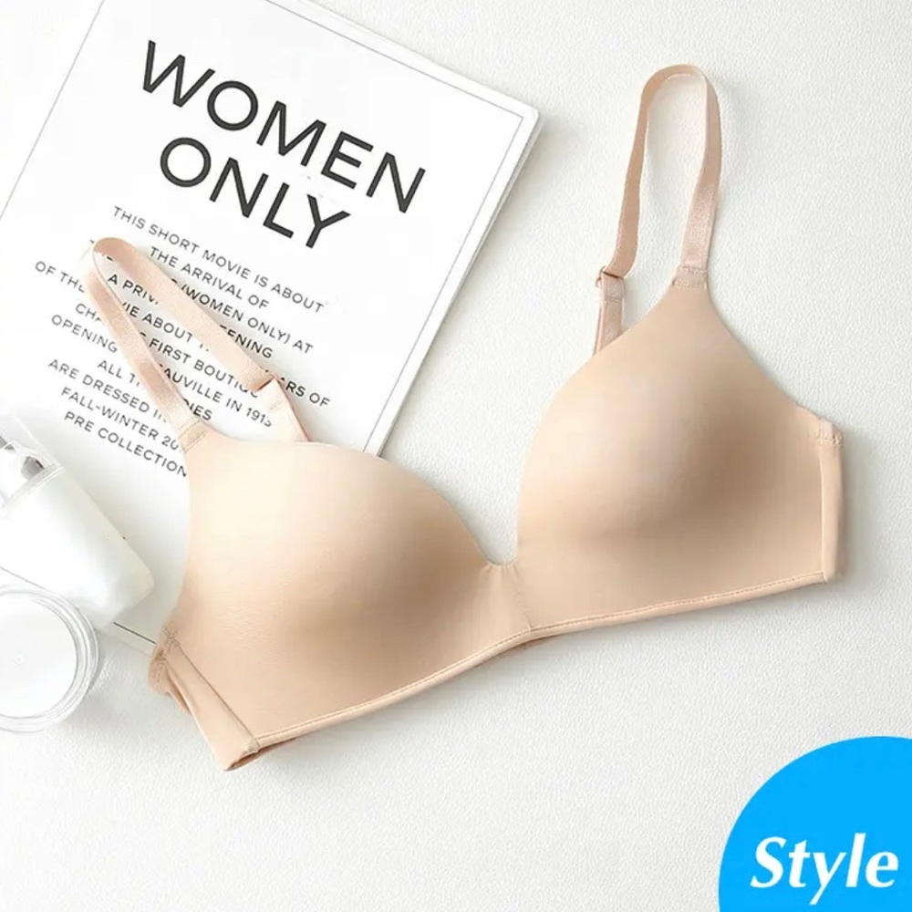 Seamless Bra Push Up No Wire Brassiere Cup Underwear Three Quarters Lingerie 80C